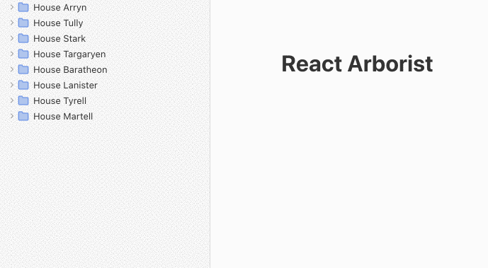 React Arborist